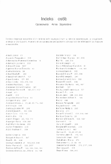 Pedagogika specjalna: podręcznik akademicki: t. 1 - Indeks osób