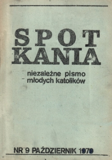Spotkania: niezależne pismo młodych katolików: Warszawa, Kraków, Lublin, nr 15
