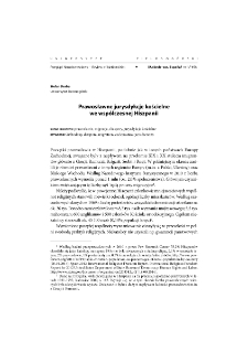 Orthodox Church jurisdictions in contemporary Spain = Prawosławne jurysdykcje kościelne we wsp&oacute;łczesnej Hiszpanii