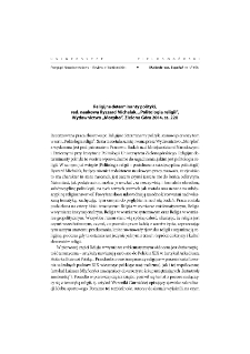 Religijne determinanty polityki, t. 1 - recenzja