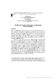 The Polish People`s Republic State Apparatus and the Roma people in the Lubuskie Region