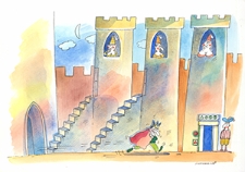 Zamek [2] : VI Otwarty Międzynarodowy Konkurs na Rysunek Satyryczny / Maciej Trzepałka