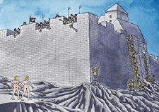 Zamek [2] : VI Otwarty Międzynarodowy Konkurs na Rysunek Satyryczny / Lubomir Kotrha