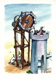 Zamek [1] : VI Otwarty Międzynarodowy Konkurs na Rysunek Satyryczny / Łukasz Baran