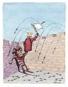 Zamek [1] : VI Otwarty Międzynarodowy Konkurs na Rysunek Satyryczny / Seyran Caferli