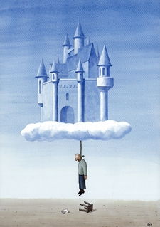 Zamek [1] : VI Otwarty Międzynarodowy Konkurs na Rysunek Satyryczny / Yuri Ochakovsky