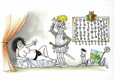 Zamek [2] : VI Otwarty Międzynarodowy Konkurs na Rysunek Satyryczny / Dr&eacute; Mathijs