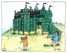 Zamek [1] : VI Otwarty Międzynarodowy Konkurs na Rysunek Satyryczny / Dmitry Kononov