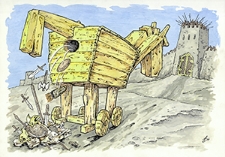 Zamek [9] : VI Otwarty Międzynarodowy Konkurs na Rysunek Satyryczny / Stanislav Ashmarin