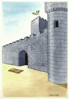 Zamek [2] : VI Otwarty Międzynarodowy Konkurs na Rysunek Satyryczny / Taeyong Kang