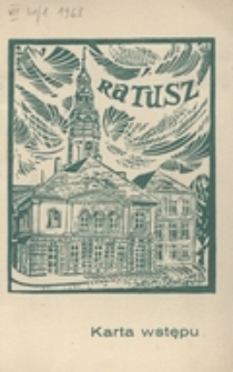 Karta wstępu [...] na wszystkie imprezy kulturalne i sportowe odbywające się w plenerze [podczas Dni Winobrania 1968 r.]