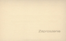 Zaproszenie [...] na miejsce zarezerwowane [...] podczas przemarszu Korowodu Winobraniowego w dniu 29 września 1968 r. o godz. 10.00