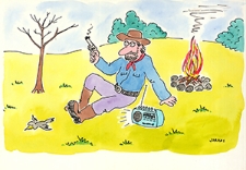 Radio [2] : VII Otwarty Międzynarodowy Konkurs na Rysunek Satyryczny / Roman Jurkas