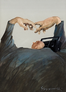 Radio : VII Otwarty Międzynarodowy Konkurs na Rysunek Satyryczny / Grzegorz Szumowski