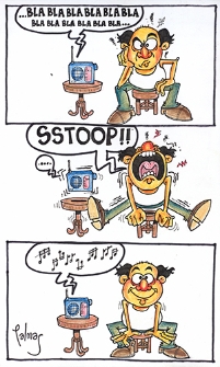 Radio [2] : VII Otwarty Międzynarodowy Konkurs na Rysunek Satyryczny / Adrian Anibal Palmas