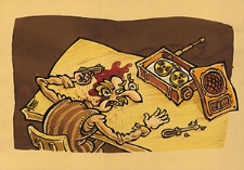 Radio [2] : VII Otwarty Międzynarodowy Konkurs na Rysunek Satyryczny / Reza Adilipour