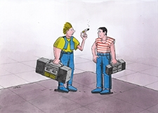 Radio [1] : VII Otwarty Międzynarodowy Konkurs na Rysunek Satyryczny / Lubomir Kotrha