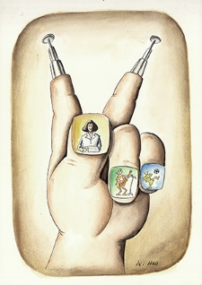 Radio : VII Otwarty Międzynarodowy Konkurs na Rysunek Satyryczny / Lei Hao