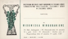 [Zaproszenie na Widowiska Winobraniowe 27 września 1970 r.]