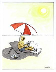 Ochrona przed chłodem i upałem [2] : VIII Otwarty Międzynarodowy Konkurs na Rysunek Satyryczny / Franti&scaron;ek Bojničan