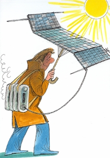 Ochrona przed chłodem i upałem [2] : VIII Otwarty Międzynarodowy Konkurs na Rysunek Satyryczny / Mykola Kapusta