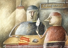 Ochrona przed chłodem i upałem [3] : VIII Otwarty Międzynarodowy Konkurs na Rysunek Satyryczny / Tasso Jos&eacute; Menezes Lanza