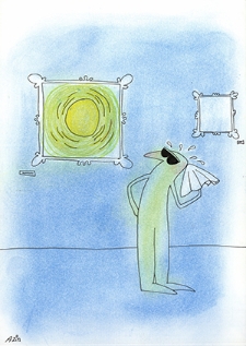 Ochrona przed chłodem i upałem [1] : VIII Otwarty Międzynarodowy Konkurs na Rysunek Satyryczny / Marzieh Rezaei