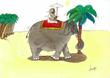 Ochrona przed chłodem i upałem [4] : VIII Otwarty Międzynarodowy Konkurs na Rysunek Satyryczny / Ludo Goderis