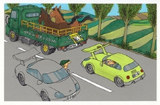 Ochrona przed chłodem i upałem [1] : VIII Otwarty Międzynarodowy Konkurs na Rysunek Satyryczny / Mikio Nakahara