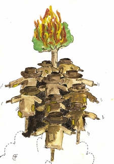 Ochrona przed chłodem i upałem [2] : VIII Otwarty Międzynarodowy Konkurs na Rysunek Satyryczny / Maryam Darvishi