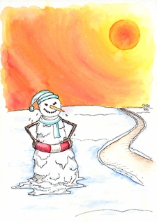 Ochrona przed chłodem i upałem : VIII Otwarty Międzynarodowy Konkurs na Rysunek Satyryczny / Zohre Shahmohammadi