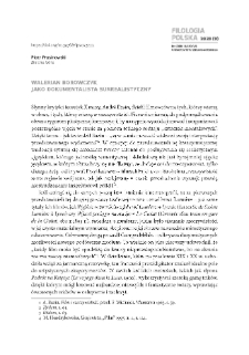 Walerian Borowczyk jako dokumentalista surrealistyczny = Walerian Borowczyk as a surrealist documentary filmmaker