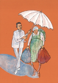 Ochrona przed chłodem i upałem [2] : VIII Otwarty Międzynarodowy Konkurs na Rysunek Satyryczny / Peev Tsocho