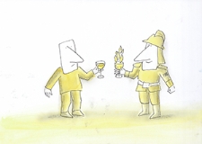 Ochrona przed chłodem i upałem [2] : VIII Otwarty Międzynarodowy Konkurs na Rysunek Satyryczny / Lubica Konkov&aacute;