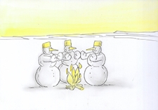 Ochrona przed chłodem i upałem [1] : VIII Otwarty Międzynarodowy Konkurs na Rysunek Satyryczny / Lubica Konkov&aacute;