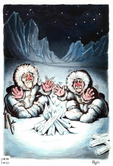 Ochrona przed chłodem i upałem [2] : VIII Otwarty Międzynarodowy Konkurs na Rysunek Satyryczny / Zbigniew Pietrzyk