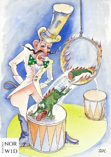 Ochrona przed chłodem i upałem [2] : VIII Otwarty Międzynarodowy Konkurs na Rysunek Satyryczny / Igor Nikitin