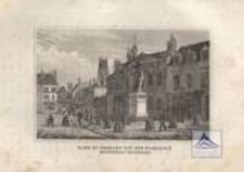 Platz zu Orleans mit der Bildsaeule Deriungfrau von Orleans