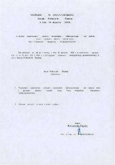 Uchwała Nr XXVII/170/2004/2005 Senatu Politechniki Śląskiej z dnia 24 stycznia 2005 r. w sprawie zaopiniowania wniosku Uniwersytetu Zielonogórskiego dot. nadania tytułu i godności doktora honoris causa Panu Profesorowi Ryszardowi Tadeusiewiczowi