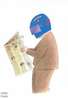 Gazeta [1] : IX Otwarty Międzynarodowy Konkurs na Rysunek Satyryczny / Masoud Ziaei Zardkhashoei