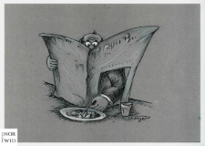 Gazeta [3] : IX Otwarty Międzynarodowy Konkurs na Rysunek Satyryczny / Wolfgang Schlegel