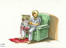 Gazeta : IX Otwarty Międzynarodowy Konkurs na Rysunek Satyryczny / Raul de la Nuez