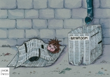 Gazeta : IX Otwarty Międzynarodowy Konkurs na Rysunek Satyryczny / Alla Bakinovski