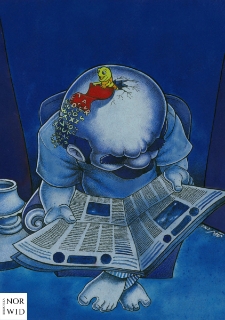 Gazeta [2] : IX Otwarty Międzynarodowy Konkurs na Rysunek Satyryczny / Jalal Pirmarzabad