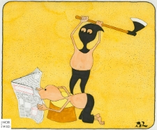 Gazeta [2] : IX Otwarty Międzynarodowy Konkurs na Rysunek Satyryczny / Louis Pol