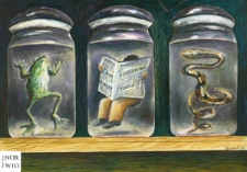 Gazeta : IX Otwarty Międzynarodowy Konkurs na Rysunek Satyryczny / Bobi&scaron;a Todorović