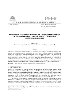 Analysis of the Impact of Moisture and Biodeterioration on the Assessment of the Technical Condition of Historical Buildings