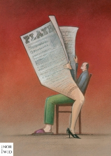 Gazeta : IX Otwarty Międzynarodowy Konkurs na Rysunek Satyryczny / Jerzy Głuszek