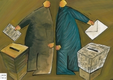 Gazeta [3] : IX Otwarty Międzynarodowy Konkurs na Rysunek Satyryczny / Oguz Gurel