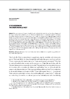 Vita`s modernism: the green Sackville-West